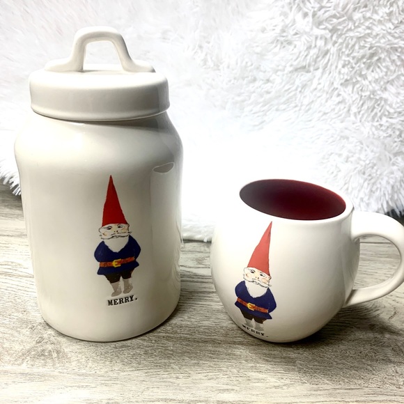 Rae Dunn Other - Rae Dunn Gnome “Merry” Mug/Canister Bundle 🎄